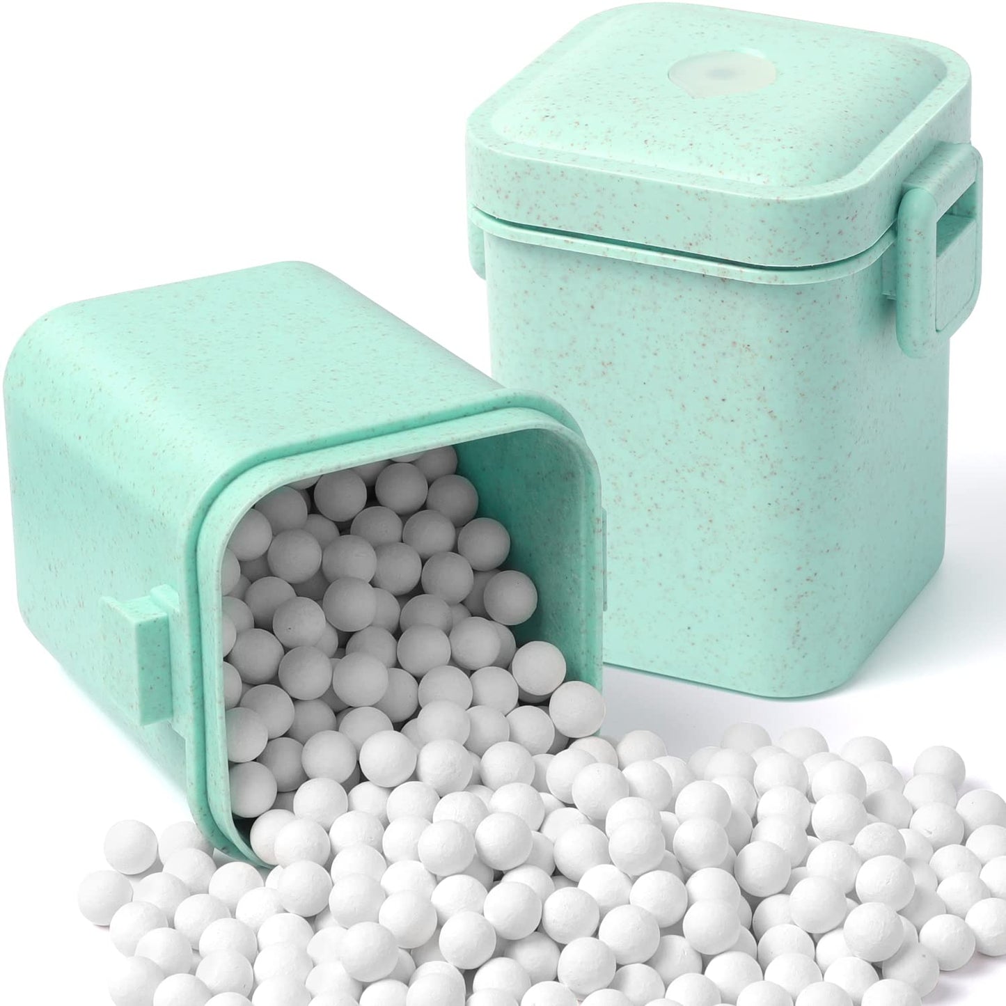 EIMMBD 2.2 LB Ceramic Pie Weights Baking Beans,10mm pie weights for Baking Blind Natural Reusable Pie Crust Weights with Wheat Straw Container (Beige)