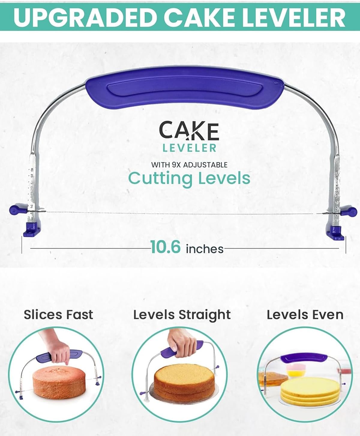 RFAQK 64 PCs Cake Decorating Kit for Beginners Includes Video Course, Booklet + Baking Supplies Gift - Cake Stand, Leveler, 24 Numbered Piping Tips, Straight & Offset Spatula, & Scraper sets