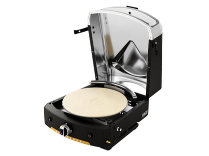 HALO Versa 16 Outdoor Pizza Oven | Rotating Stone bakes up to 16" Pizzas | Packed with Oven Cover