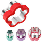 ALLTOP Round Cookie Cutter Set – 4 Different Sizes of Stainless Steel Biscuit Cutters for Baking, Donut, English Muffin, and More