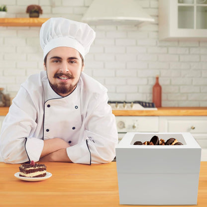 3 sets Cake Boxes 12x12x10 inches with Boards Bakery Boxes for Cakes