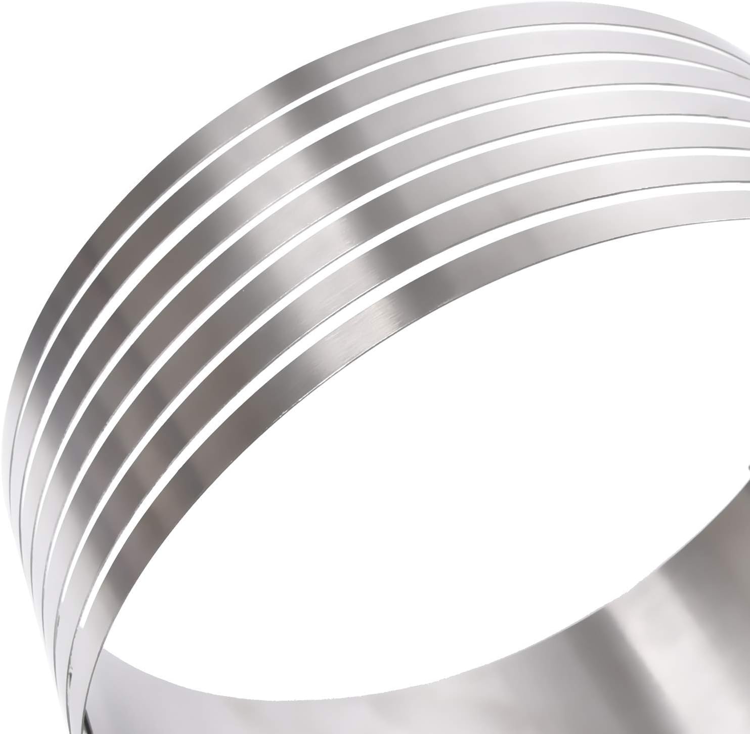 Cake Leveler Slicer, Adjustable Round Cake Rings, Cake cutter, 7 Layer Stainless Steel Cake Slicing Accessories, 9.8-12.2 inch