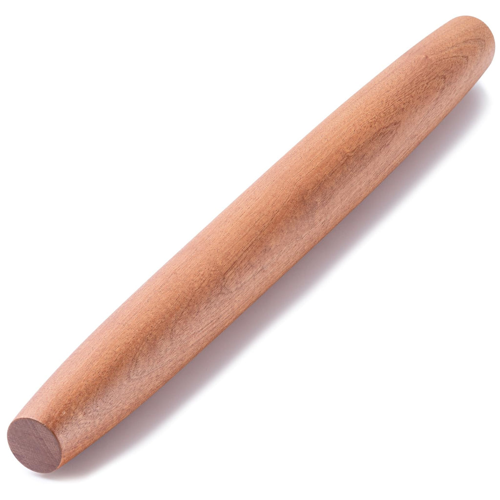 AISOSO Rolling Pins for Baking, 15.75 Inches Wooden Rolling Pin with Handles, Classic Nonstick Dough Roller for Fondant Pizza Pie Crust Cookie Pastry, Kitchen Baking Essentials, Light Yellow