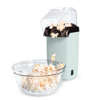 Smaczny popcorn na gorące powietrze, zdrowy i pyszny popcorn w kilka minut, szybki i łatwy w użyciu, wbudowana miarka i podgrzewacz masła, 8 filiżanek, Aqua