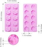 homEdge Puppy Dog Paw and Bone Silicone Molds, Non-Stick Food Grade Silicone Molds for Chocolate, Candy, Jelly, Ice Cube, Dog Treats (Puppy Paw Bone Set of 4PCS)