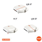 IMUSA USA 4-gniazdowa elektryczna maszyna do robienia arepy z nieprzywierającą powierzchnią (1200 W)