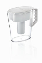 Brita Water Pitcher, Slim, Capacity, Includes One Advanced Filter, White - 5 Cup Size