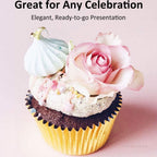 Caperci Standard Cupcake Liners Gold Foil Muffin Baking Cups 150-Pack - Premium Greaseproof & Sturdy Cupcake Papers