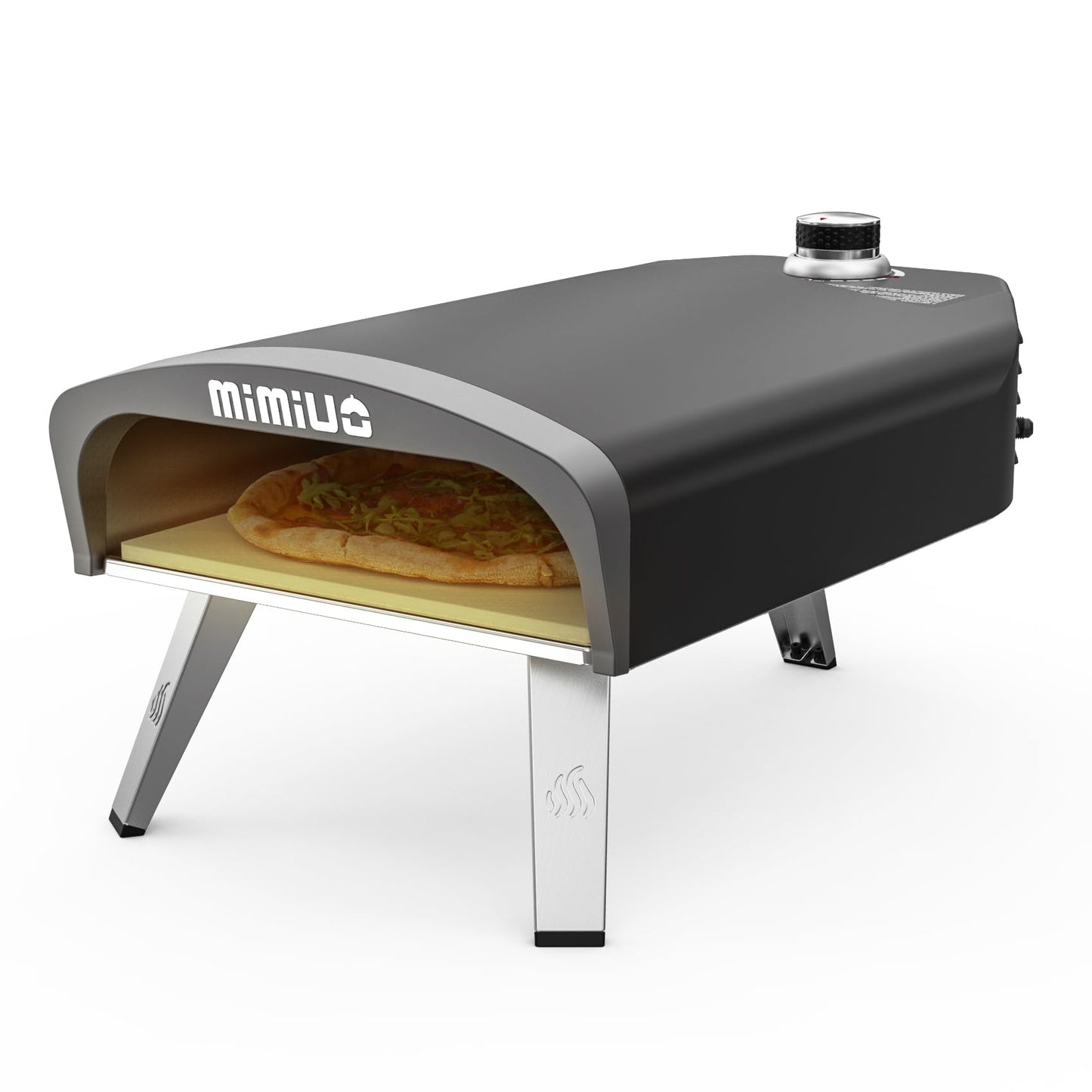 Mimiuo Gas Pizza Oven Outdoor - Portable Propane Pizza Ovens for Outside - Professional Pizza Stove with 13 inch Pizza Stone, Ideal for Any Outdoor Kitchen