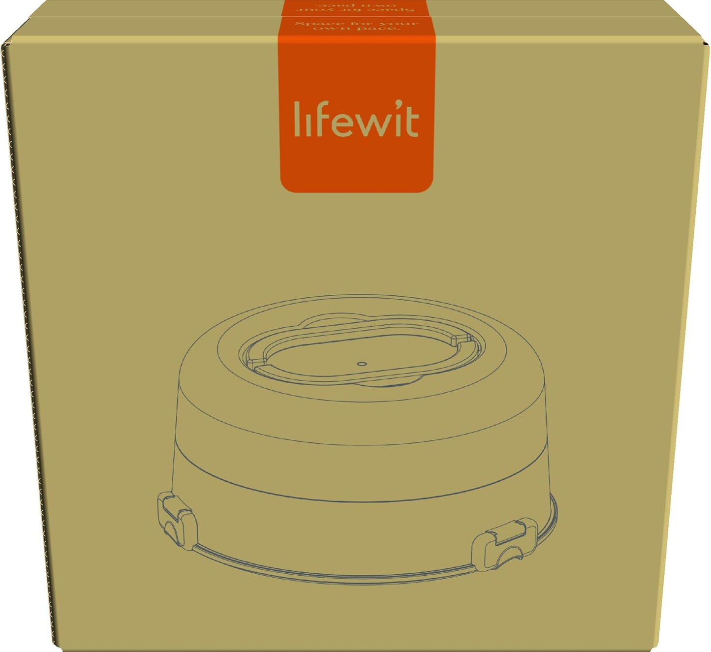 Lifewit Cake Carrier with Lid and Handle, Two Sided Cupcake Carrier Holder for 10” Cake or 9 Standard-Sized Cupcakes, Plastic Round Cake Transport Storage Container Stand for Pies and Cookies, White