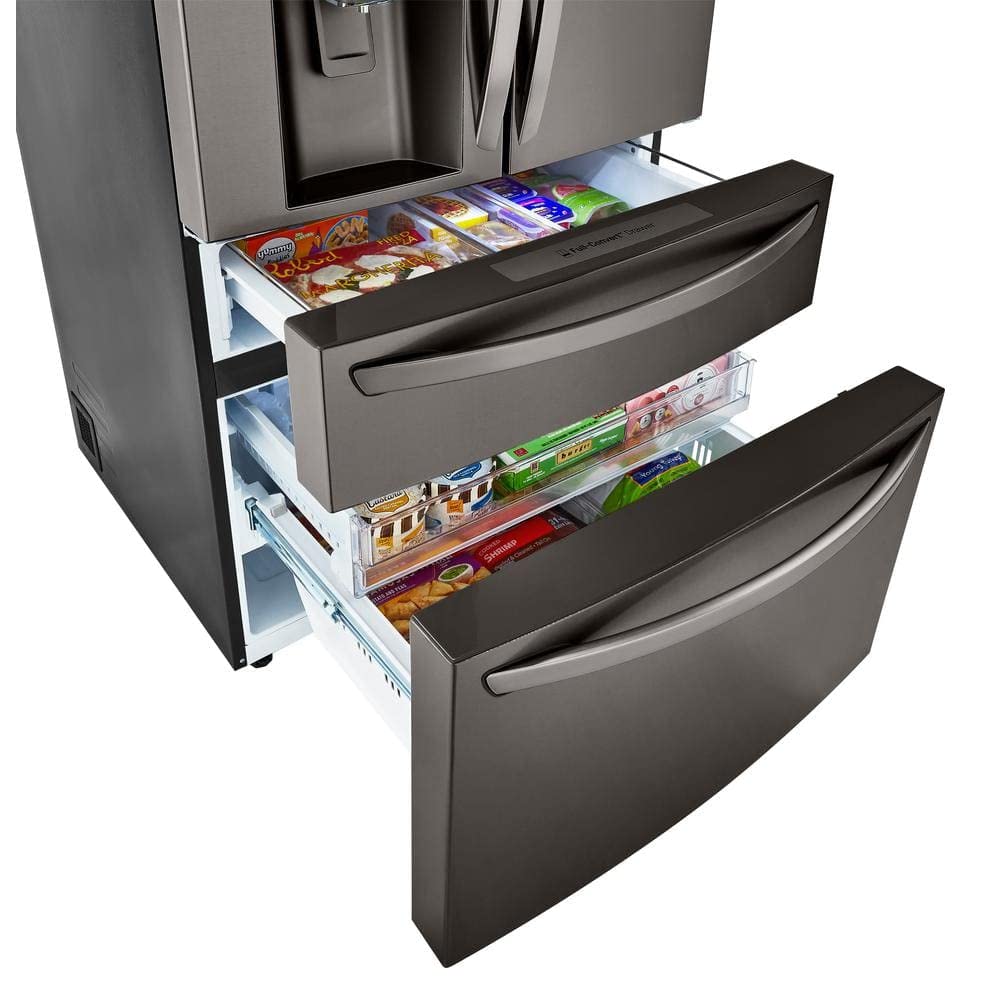 LG LRMDS3006D / LRMDS3006D / LRMDS3006D Розумний холодильник об'ємом 30 куб. футів з Wi-Fi та льодогенератором Craft Ice Maker.