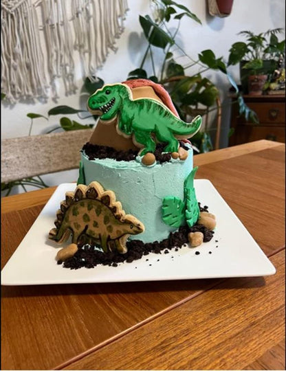 Dinosaur Cookie Cutters for Kids By Garloy,3 Sets Dino Cookie Cutters With T-Rex Stegosaurus Triceratops Skeleton Fossil