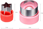 12 pcs Mini Cookie Cutters Vegetable Cutter Shapes Sets Fruit Stamps Mold