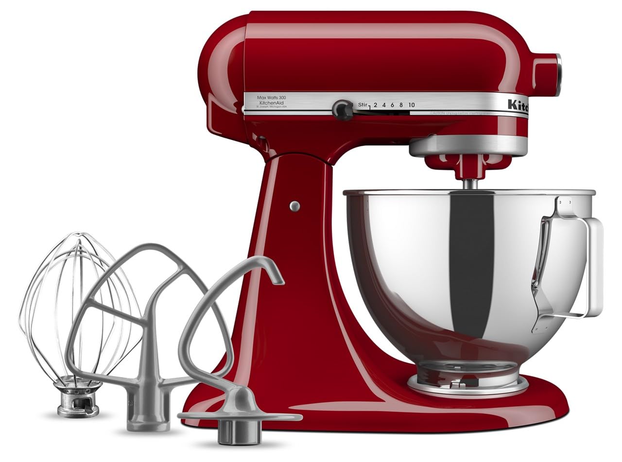 Kitchen Aid Tilt-Head Stand Mixer 4.5 Quart KSM85PBER, Empire Red