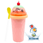 Slushie Maker - DIY Magic Quick Frozen Smoothies Cup do domowej roboty Milk Shake Ice Cream Maker, przenośny kubek chłodzący, dwuwarstwowa wyciskarka Slushie Maker, prezenty urodzinowe dla dzieci, przyjaciół, rodziny