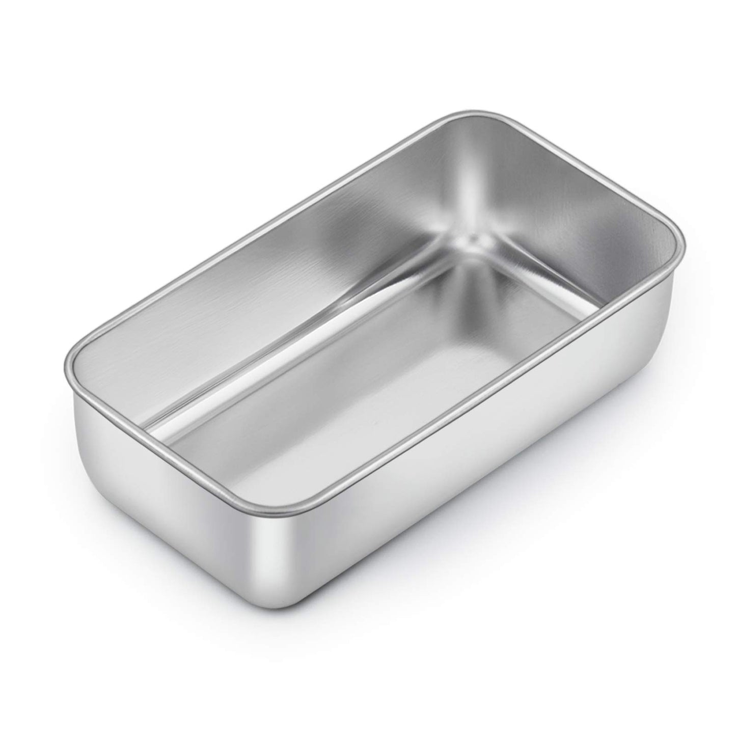E-far Loaf Pan for Baking Bread, 9 x 5 Inch Stainless Steel Baking Loaf Pans, Metal Bakeware for Bread Meatloaf Cake Brownies, Healthy & Non Toxic, Easy Release & Dishwasher Safe - Set of 3