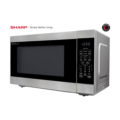 SHARP SMC2266KS Oven with Removable 16.5" Carousel Turntable, Cubic Feet, 1200 Watt Countertop Microwave, 2.2 CuFt, Stainless Steel