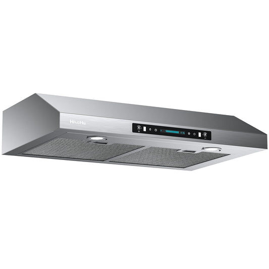 30 Inch Under Cabinet Range Hood with 900-CFM, 4 Speed Gesture Sensing&Touch Control Panel, Stainless Steel Kitchen Vent