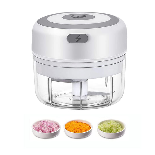 Electric Mini Garlic Chopper, 100ML Food Chopper Garlic Mincer USB, Vegetable Chopper, Onion Chopper, Portable Small Food Processor for Garlic, Ginger, Chili, Vegetables