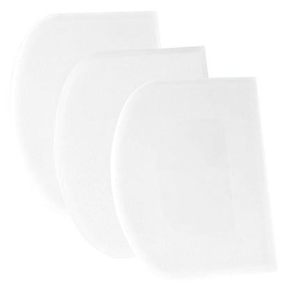 SURDOCA Dough Scraper Bench Scraper - 3P 4.7x3.7" Plastic Flexible Bowl Scraper, Sharp Edge & Angles Cake Scraper. Non-Slip Bakeware Decorating Tools Sculpting & Modeling Tools - Green+White+Green