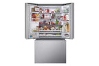LG LRYXC2606S 25,5 Cu. Ft. Stal nierdzewna Drzwi francuskie Głębokość blatu Lodówka inteligentna