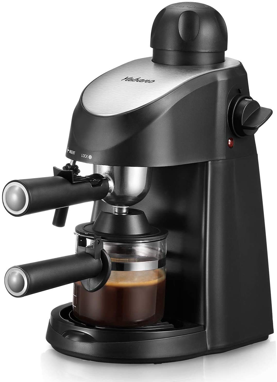 Ekspres do kawy Yabano, ekspres do kawy espresso o mocy 3,5 bara, ekspres do kawy espresso i cappuccino ze spieniaczem do mleka, ekspres do kawy espresso ze spieniaczem