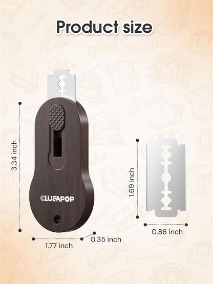 Bread Lame | Sourdough Scoring Tool | Bread Scoring Tool | Lame Bread Tool | Sourdough Tools Includes 5 Bread Razor Blades, Extractable & Magnetic Scoring Knife for Bread Baking