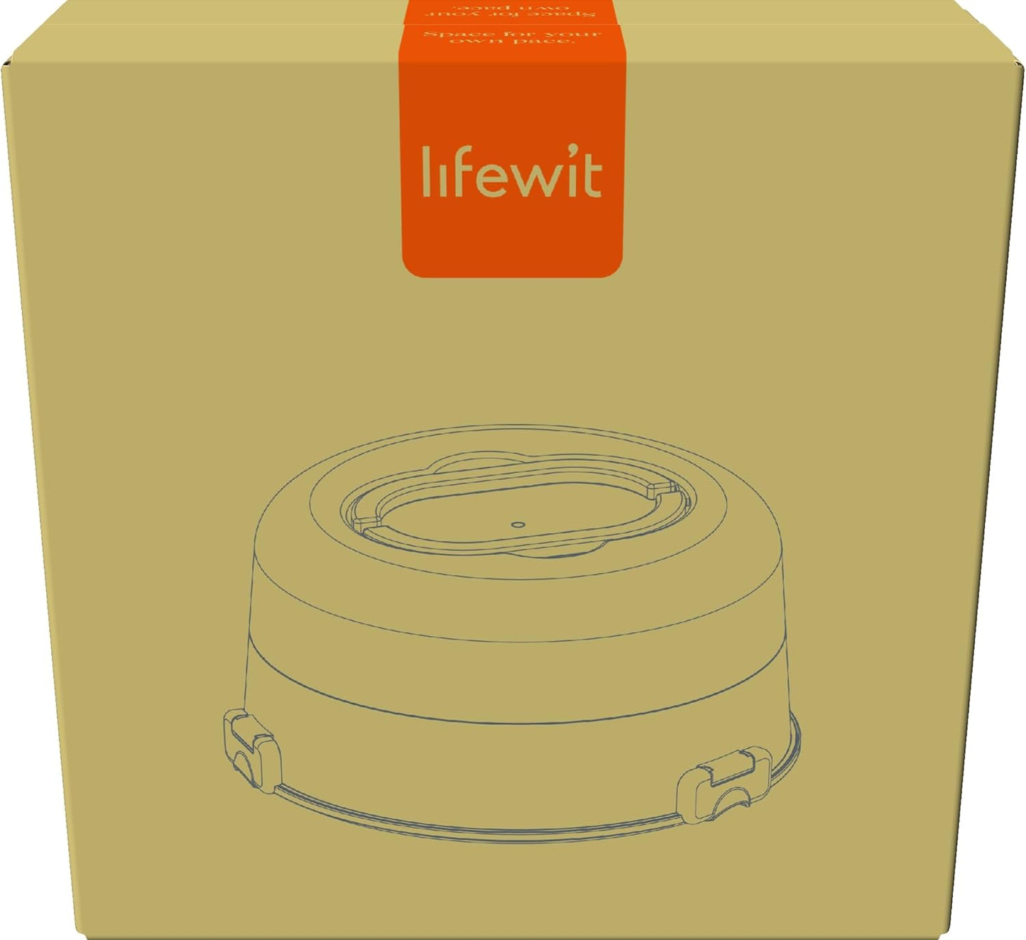 Lifewit Cake Carrier with Lid and Handle, Two Sided Cupcake Carrier Holder for 10” Cake or 9 Standard-Sized Cupcakes, Plastic Round Cake Transport Storage Container Stand for Pies and Cookies, White