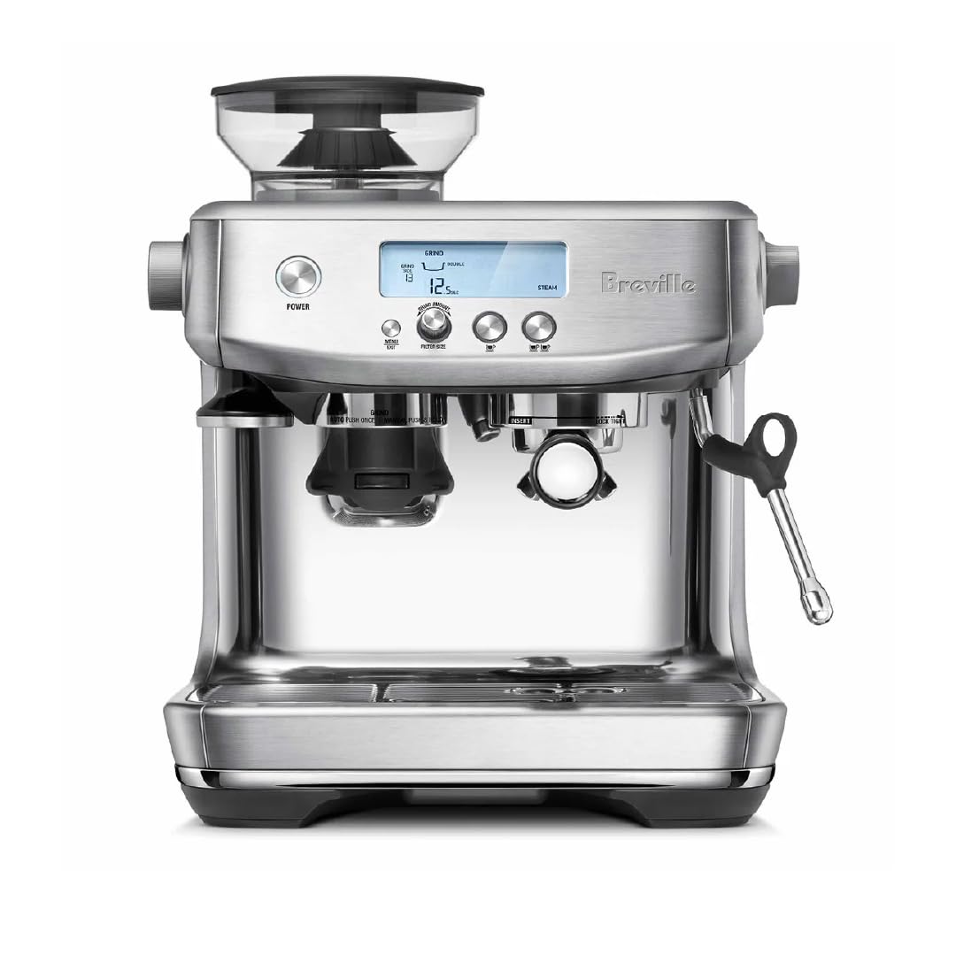 Breville the Barista Pro Espresso Machine with Grinder & Milk Frother, Espresso Maker with Seconds Heat Up, RM-BES878BSS, Brushed Stainless Steel (Certified Remanufactured)