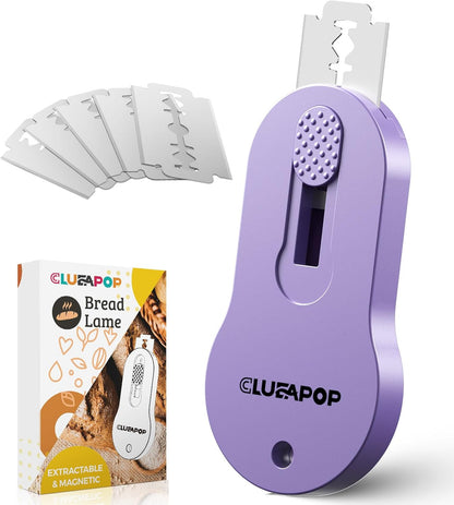 Bread Lame Sourdough Scoring Tool, Extractable & Magnetic Lame Scoring Tool, Bread Dough Cutter Slashing Razor Tool, Bread Scoring Tool for Sourdough Bread Baking - Scoring Knife