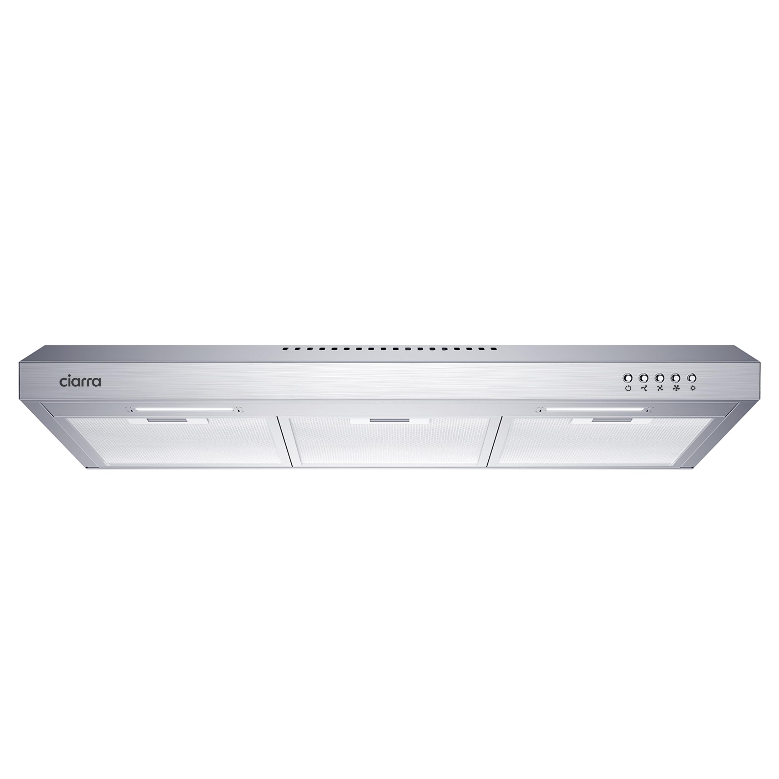 CIARRA Ductless Range Hood 30 inch Under Cabinet Hood Vent for Kitchen Ducted and Ductless Convertible CAS75918A