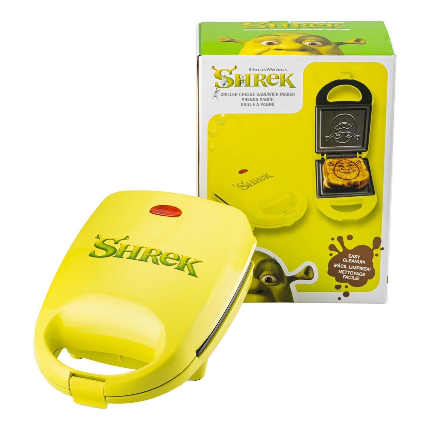 Uncanny Brands Shrek Sandwich Maker - Small Kitchen Appliance