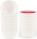Standard White Cupcake Liners for Baking 200 Counts - Caperci Greaseproof Muffin Baking Cups for Wedding Birthday Party Baby Shower Festivals (White)