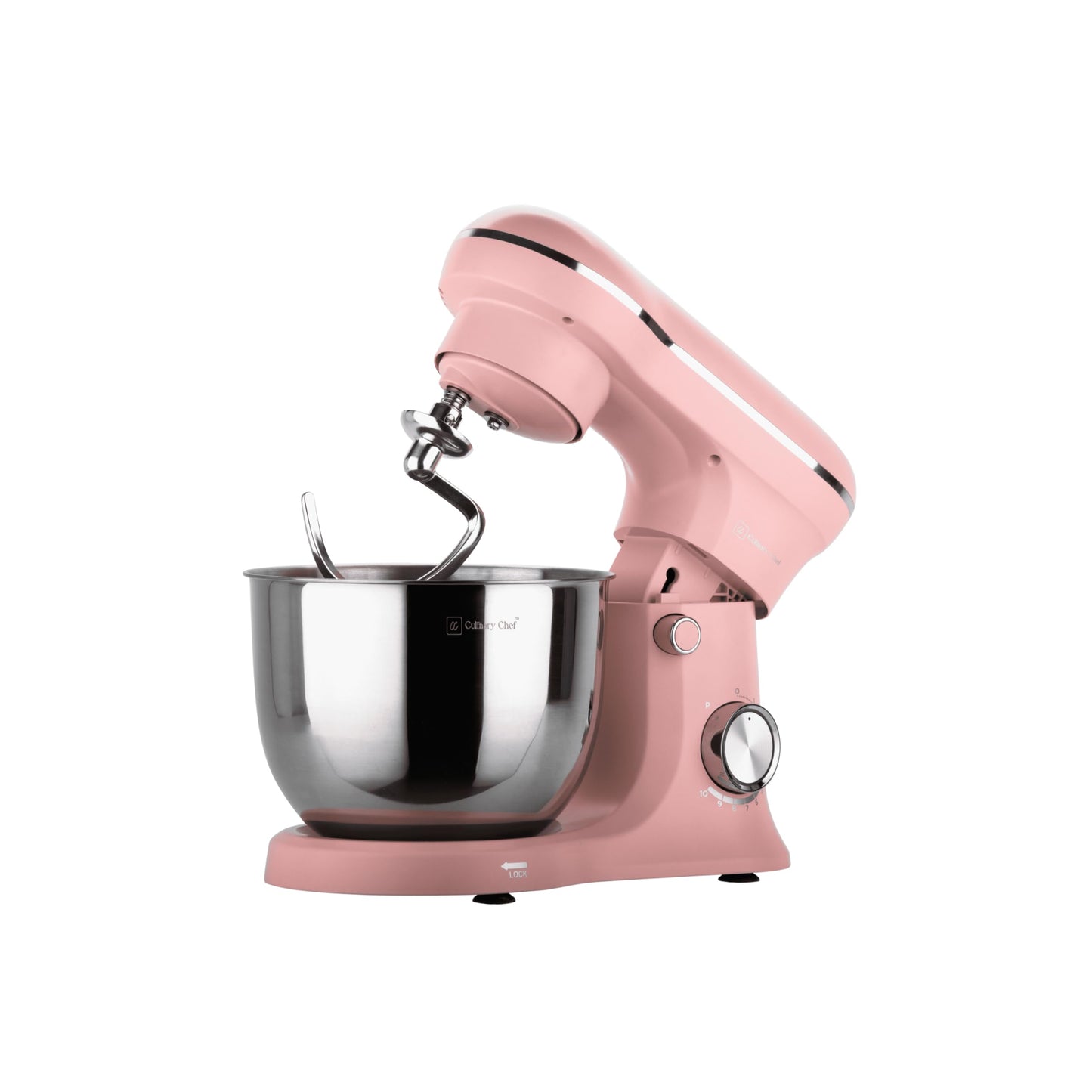 CULINARY CHEF CSTM020PINK ESTM020-PINK 4.5L Retro Stand Mixer (Pink), 4.75 Quart