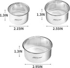 ALLTOP Circle Biscuit Cutter Set –Stainless Steel Baking Supplies for Effortless Round Cookie Shaping, Pastry & Fondant Tool Creation–Precise Cut Kitchen Utensil for Sandwich, Scone, Donut -3PC Round