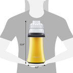 Elite Gourmet Fast Hot Air Popcorn Popper, 1300 W elektryczny popcorn Maker z miarką i tacką do topienia masła, bezolejowy, idealny na domowe przyjęcia dla dzieci, bezpieczeństwo zatwierdzone przez ETL, 4 kwarty, żółty