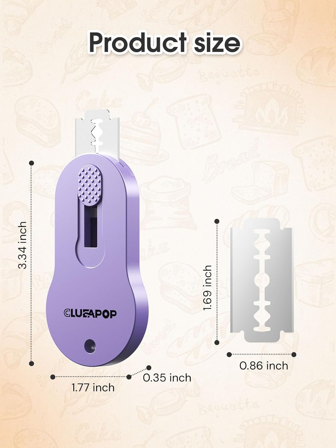 Bread Lame Sourdough Scoring Tool, Extractable & Magnetic Lame Scoring Tool, Bread Dough Cutter Slashing Razor Tool, Bread Scoring Tool for Sourdough Bread Baking - Scoring Knife