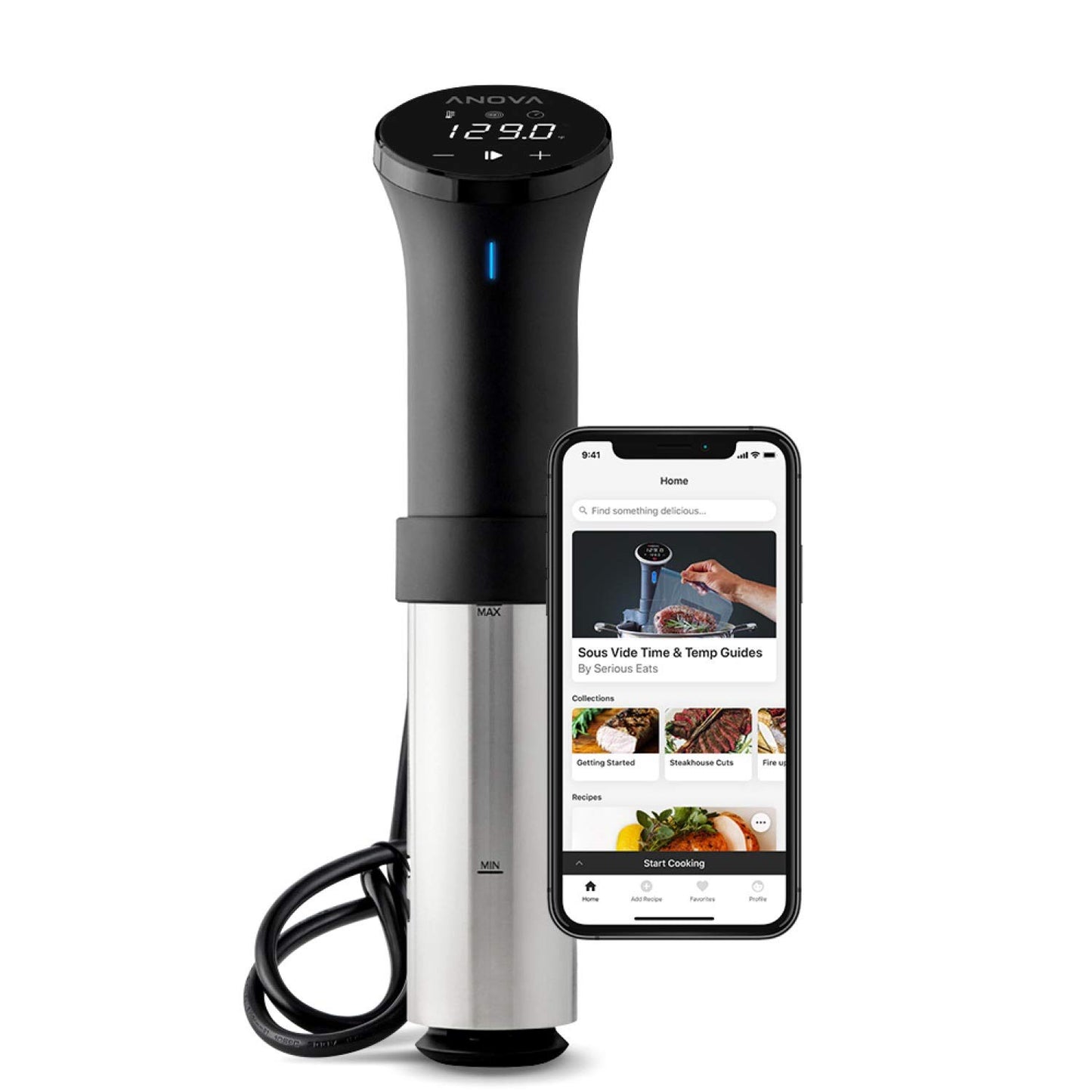 Anova Culinary Sous Vide Precision Cooker 2.0 (WiFi), 1000 Watts