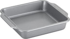 Farberware Nonstick Steel Bakeware Set with Cooling Rack, Baking Pan and Cookie Sheet Set with Nonstick Bread Pan and Cooling Grid, 10-Piece Set, Gray