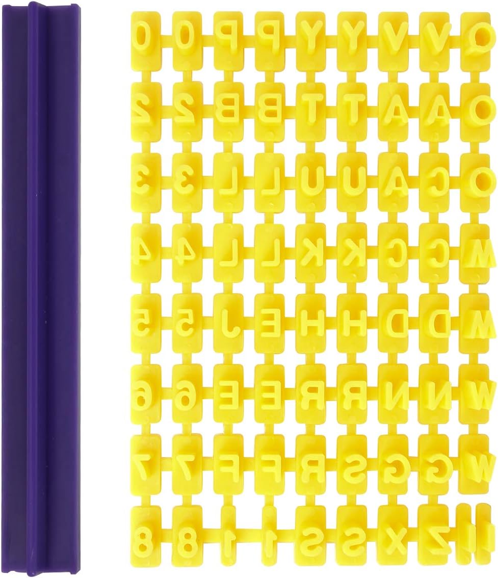 Cookie Stamps, Numbers Alphabet Stamps for Cookie Chocolate, 72pcs, 100% BPA Free
