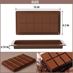 LGQUK Dubai Chocolate Bar Mold Silicone Chocolate Bar Molds, Deep Rectangular, 2 Pack, Large Size for Stuffed Bars (2PCS Deep Size)