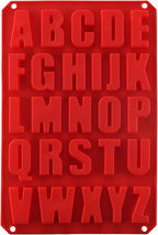 Silicone Letter Cake Mold BPA Free, Non-Stick Chocolate Mold Soft and Easy to Release, Decorating Silicone Red Mold Cake Baking Utensils Good Toughness DIY Ice Tray Kitchen Cake Pans