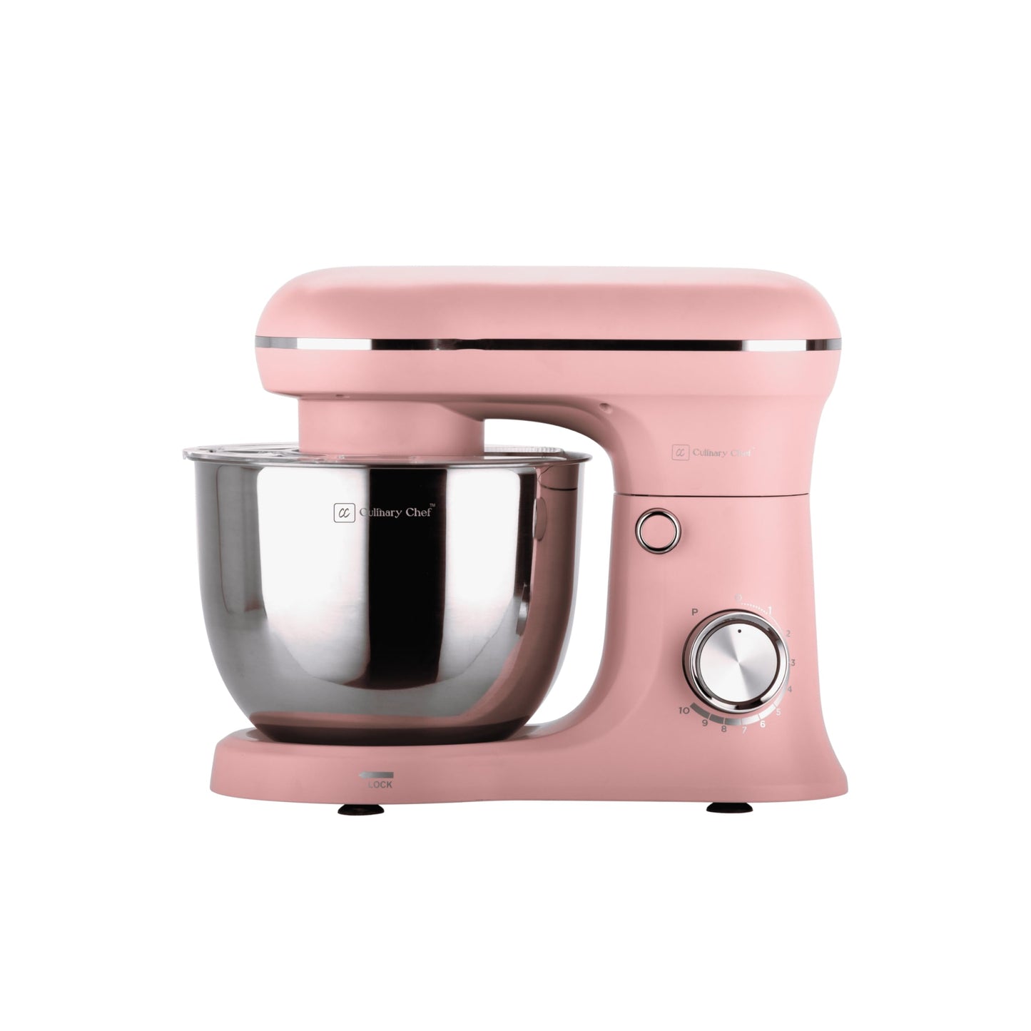 CULINARY CHEF CSTM020PINK ESTM020-PINK 4.5L Retro Stand Mixer (Pink), 4.75 Quart