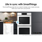 SAMSUNG 30" Elektryczny Piekarnik Ścienny Mikrofalowy Combo, Czarna Stal Nierdzewna, NQ70T5511DS/AA