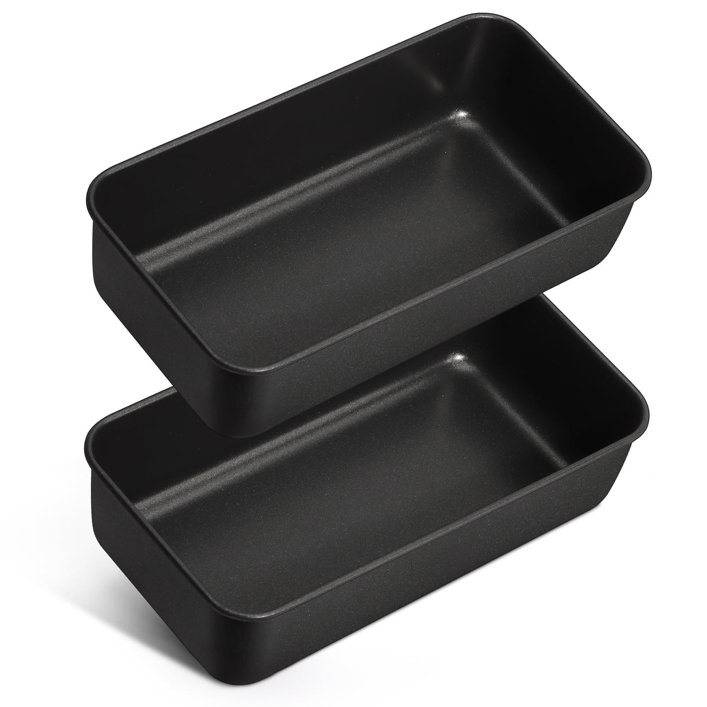 LIANYU 8 Pack 9x5 Loaf Pans for Bread Baking, Stainless Steel Baking Bread Pans, Small Loaf Tins for Homemade Brownies and Pound Cakes, Dishwasher Safe