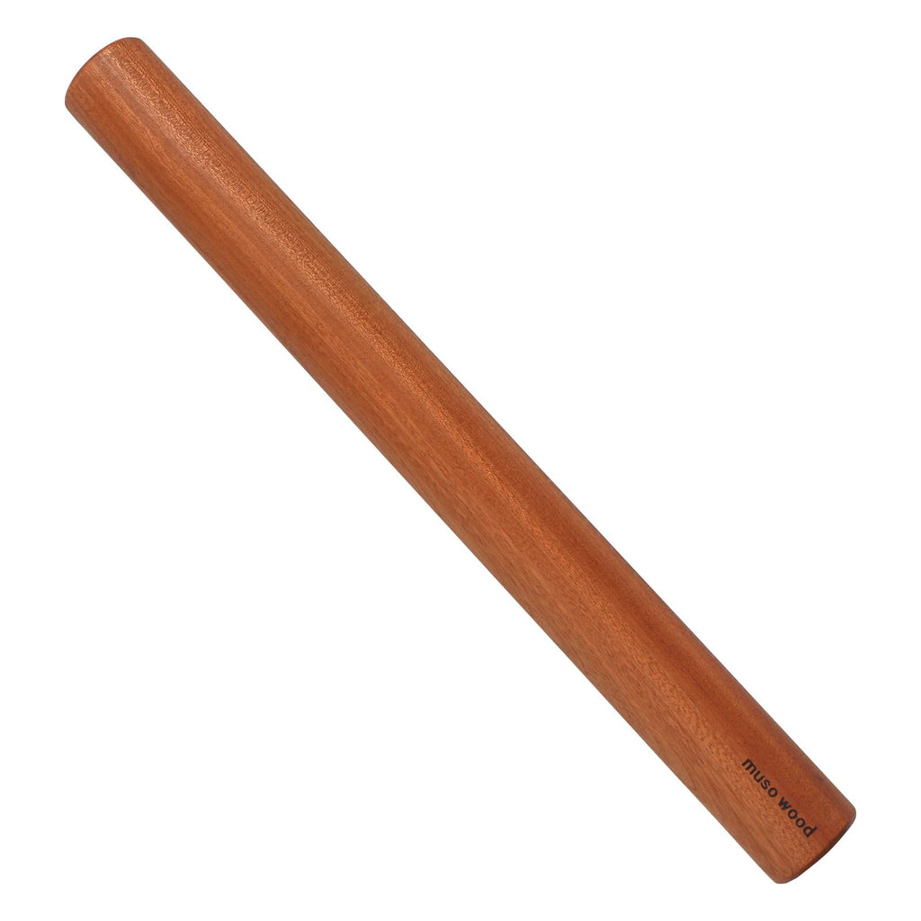 Muso Wood Sapele Wooden French Rolling Pin for Baking, Tapered Roller for Fondant, Pie Crust, Cookie, Pastry (French 15-3/4inch)