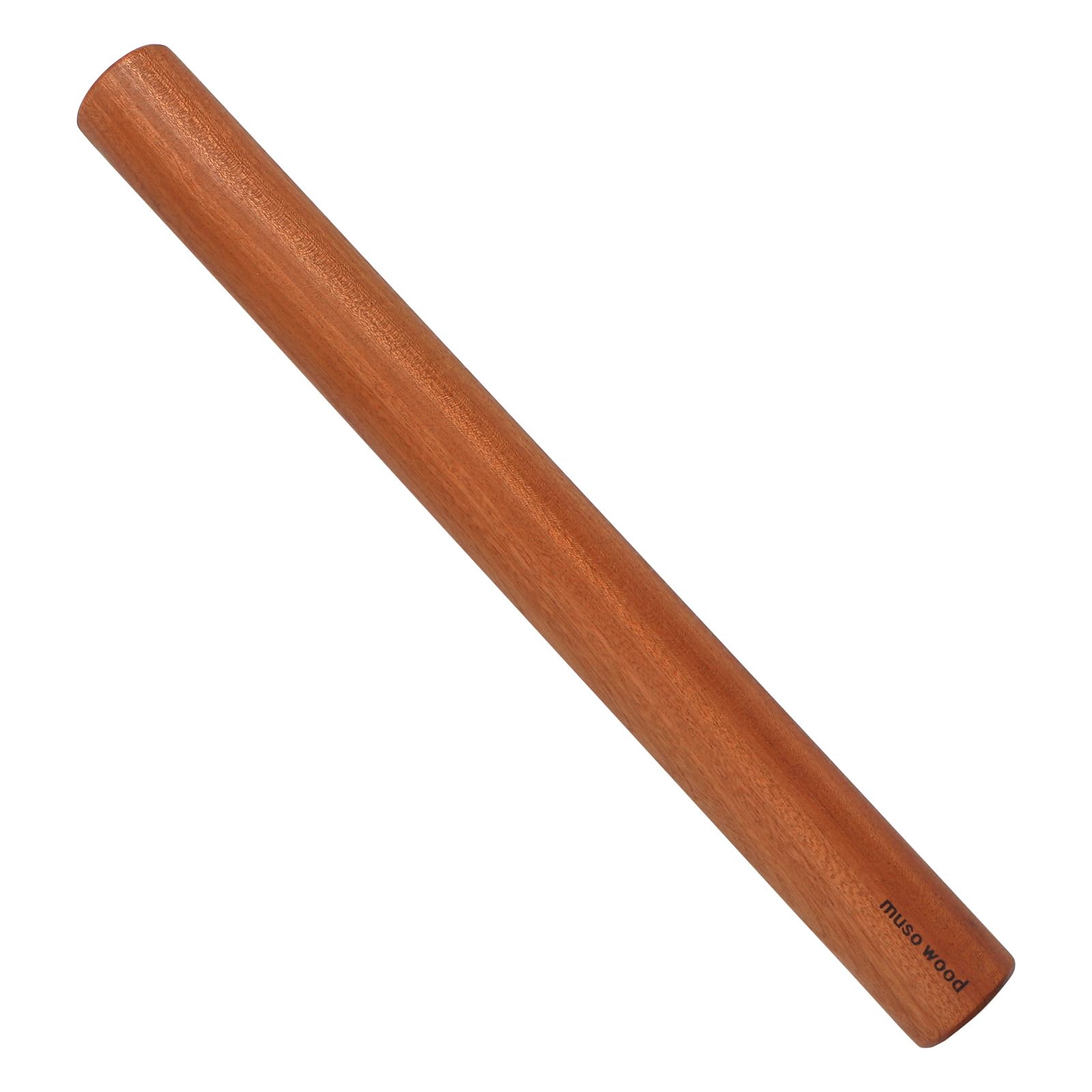 Muso Wood Sapele Wooden French Rolling Pin for Baking, Tapered Roller for Fondant, Pie Crust, Cookie, Pastry (French 15-3/4inch)