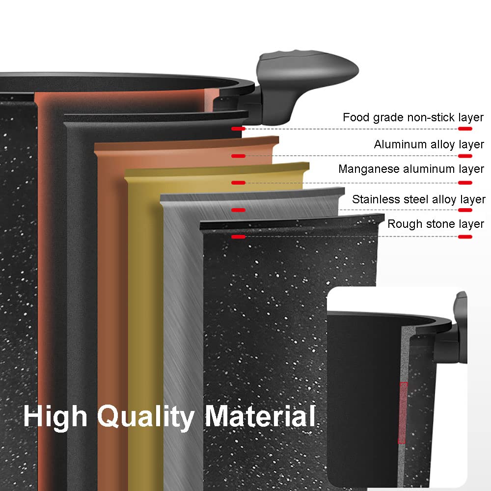 Automatic Cooking Machine 360° Rotatable Stir Fry Machine Multifunctional Stir Fry Pot for Home Outdoor Camping Travel Cooking (RED)