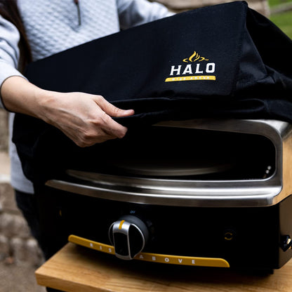 HALO Versa 16 Outdoor Pizza Oven | Rotating Stone bakes up to 16" Pizzas | Packed with Oven Cover