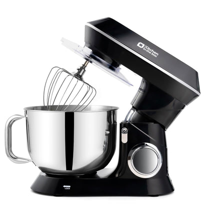 Kitchen in the box Stand Mixer, 900W 7.5QT Kitchen Electric Mixer, 6-Speed Tilt-Head Food Mixer for Baking with Dough Hook,Wire Whip,Beater (Black)